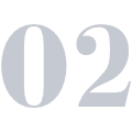 A blue number is in the shape of 0 2.